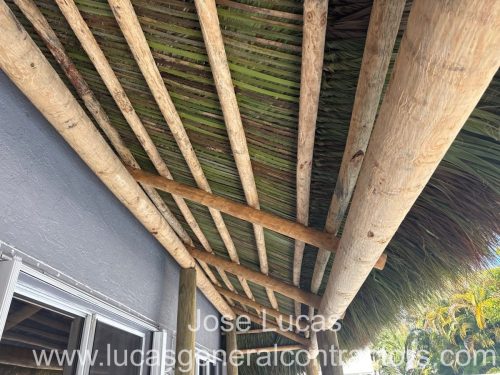 tiki hut lean to 7 ft x 38 ft (7)